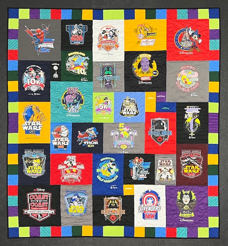 Run Disney T-shirt Quilt