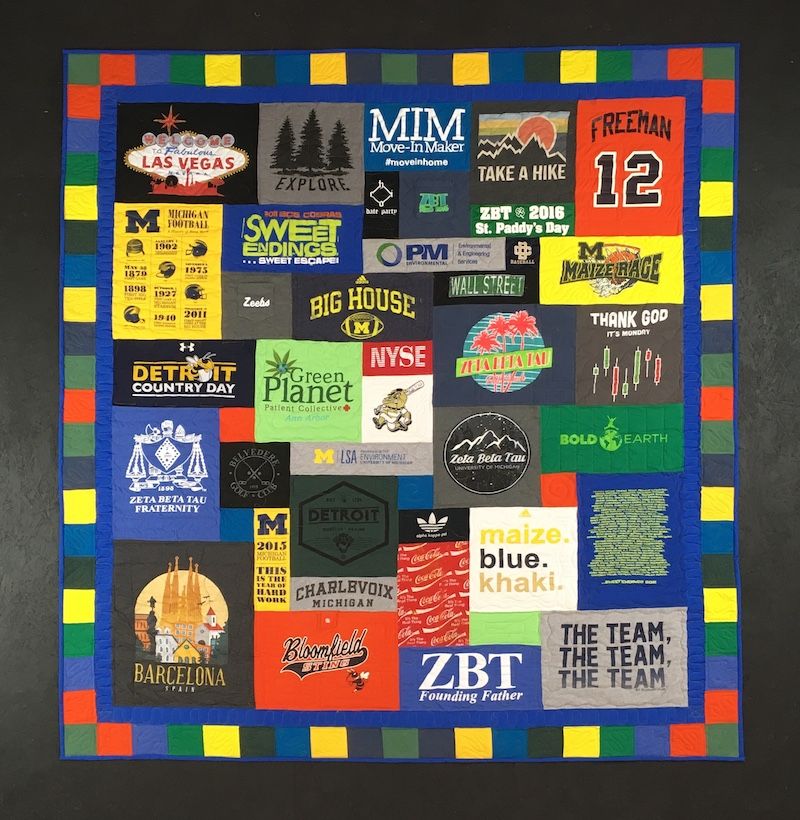 This is not a cheap T-shirt quilt!