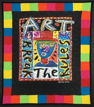 mini quilt size 20x 24 inches from one T-shirt