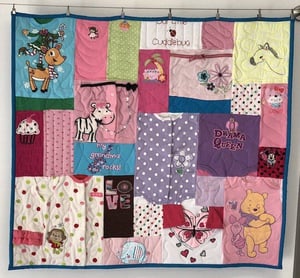 baby clothes mini quilt size 36 x 36 inches