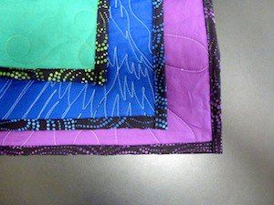 Backing and binding on a T-shirt quilt