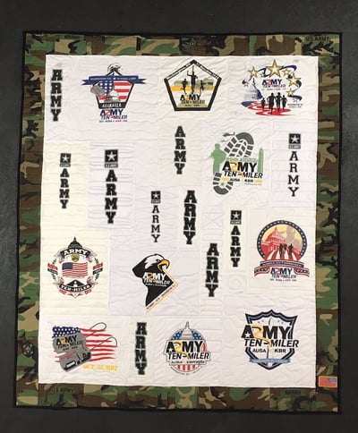 BDU border on a T-shirt Quilt