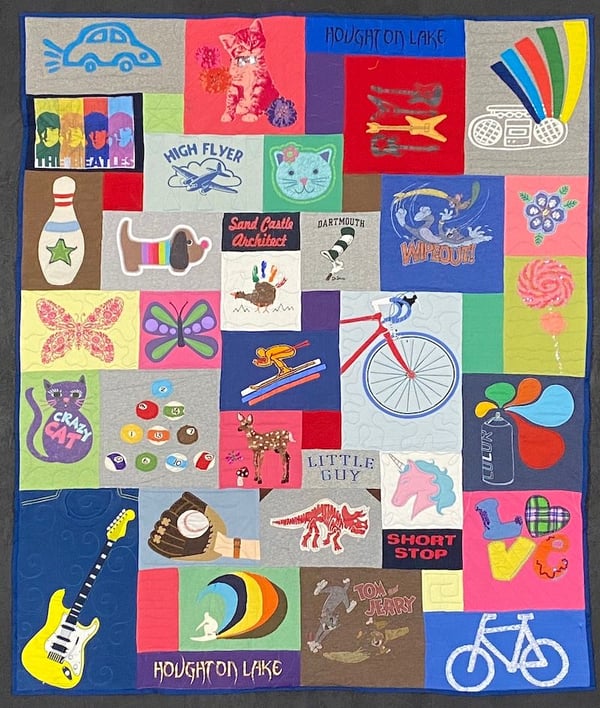 Best of T-shirt quilt of 2020  - little kid