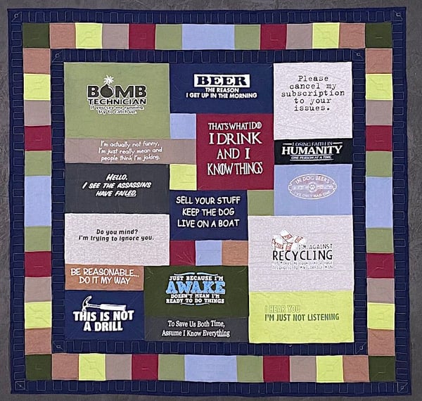 Best of T-shirt quilt of 2020 - Bomb