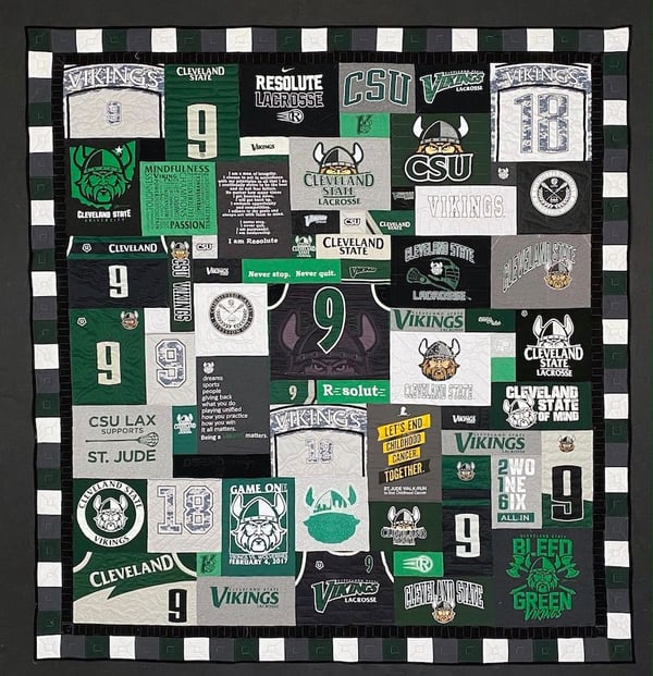 Best of T-shirt quilt of 2020 - Cleveland State