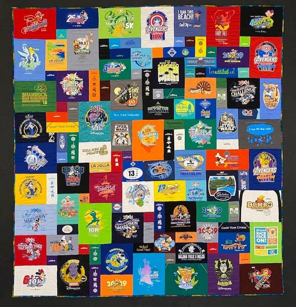 Best of T-shirt quilt of 2020 - RunDisney T-shirt Quilt