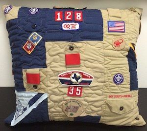 Boy scout pillow Too Cool T-shirt Quilts