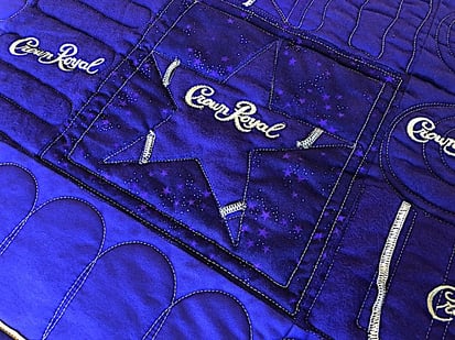 Crown royal quilt close up 1