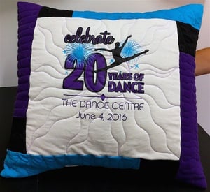 A pillow made from one T-shirt. 