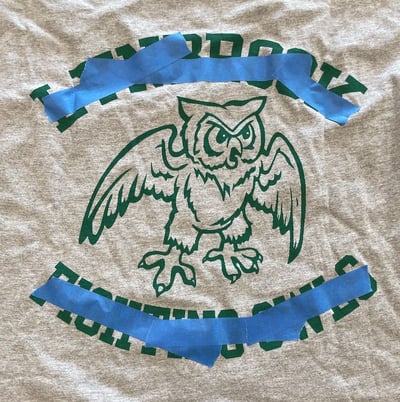 Editing Owl on a T-shirt for a quilt