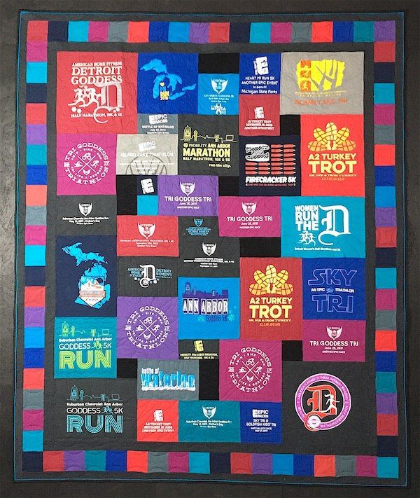 Epic Races T-shirt quilt