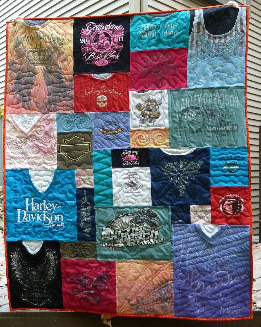 Harley Chick T-shirt quilt