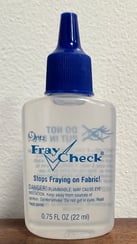 Fray check is perfect to stopping holes in quilts