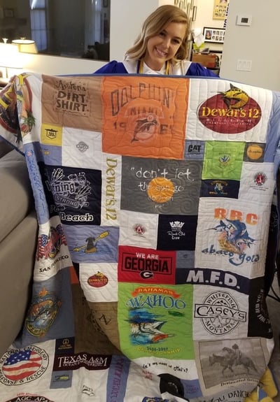 graduation T-shirt Quilt by Too Cool