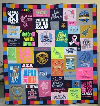 sorority tshirt quilt