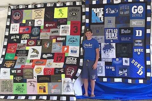 High school graduation T-shirt quilts