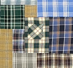 plaid shirt pocket