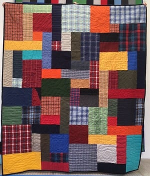 plaid shirt memorial quilt