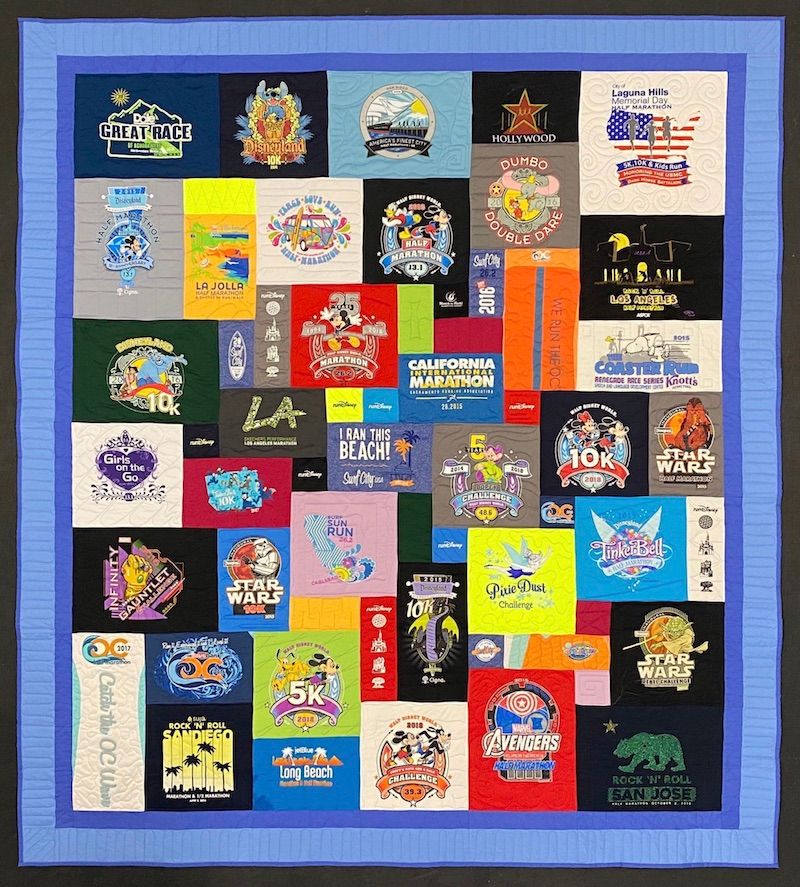 RunDisney T-shirt quilt