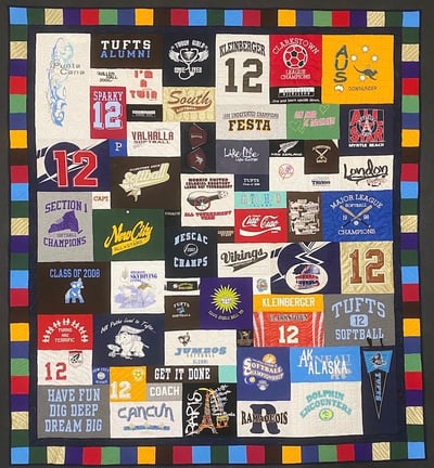 T-shirt quilt by Too Cool