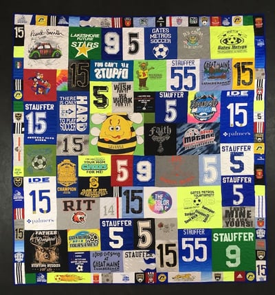 Soccer Player's T-shirt quilt