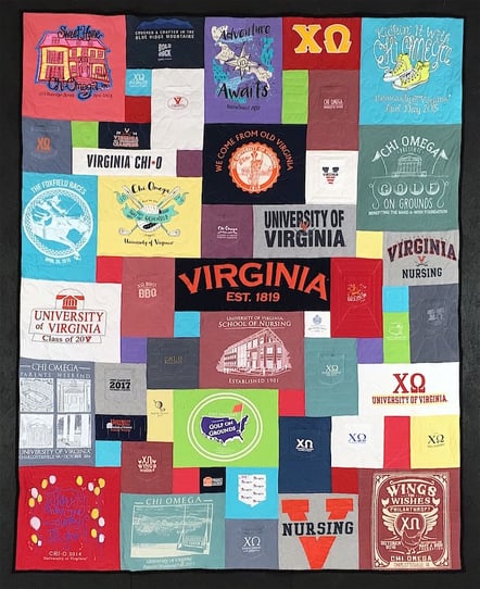 Sorority T-shirt Quilts with pockets