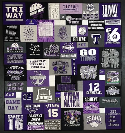 Triway HS T-shirt Quilt