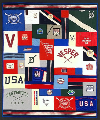 USA Rowing T-shirt Quilt