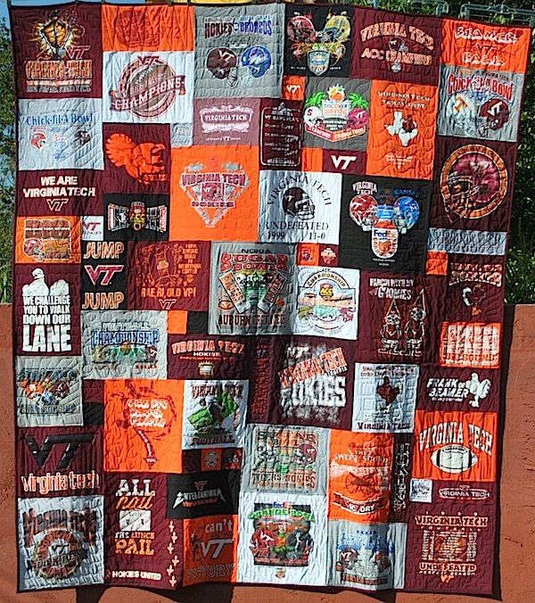 Virginia Tech T-shirt Quilt