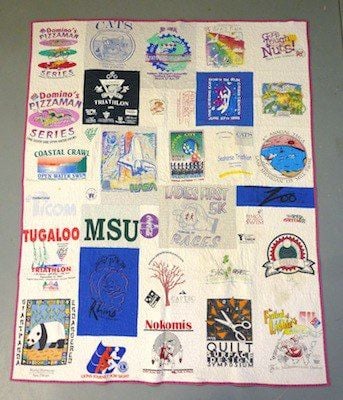 An early Too Cool T-shirt Quilt