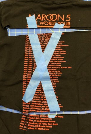 What happens to x out graphics on your T-shirts