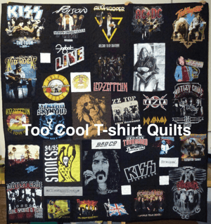 stolen concert T-shirt quilt watermarked